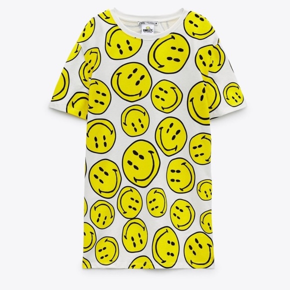 ZARA Smiley Happy Face Dress - Picture 3 of 4